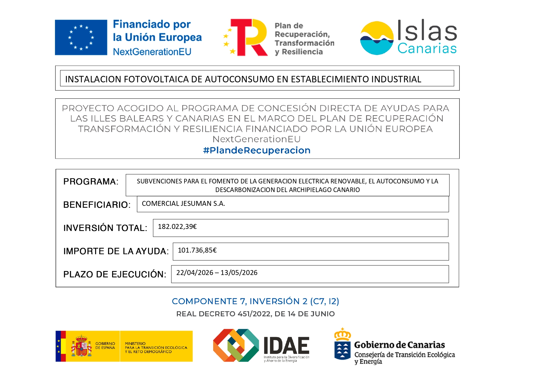 instalacion fotovoltaica